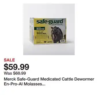 Tractor Supply Company Merck Safe-Guard Medicated Cattle Dewormer En-Pro-Al Molasses Block, 25 lb offer