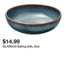 Ikea GLADELIG Baking dish, blue offer