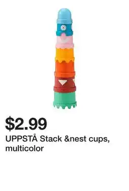Ikea UPPSTÅ Stack &nest cups, multicolor offer