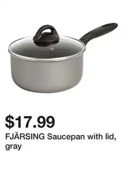 Ikea FJÄRSING Saucepan with lid, gray offer