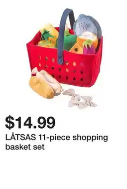 Ikea LÅTSAS 11-piece shopping basket set offer