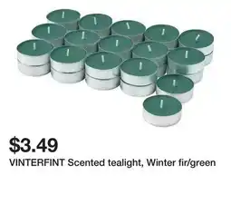 Ikea VINTERFINT Scented tealight, Winter fir/green offer
