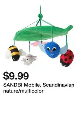 Ikea SANDBI Mobile, Scandinavian nature/multicolor offer