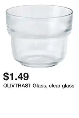 Ikea OLIVTRAST Glass, clear glass offer
