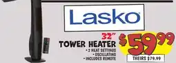 Ollie's LASKO 32 TOWER HEATER offer
