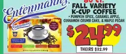 Ollie's Entenmann's Fall Variety K-cup COFFEE offer