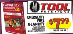 Ollie's TOOL SOLUTIONS EMERGENCY FIRE BLANKET offer