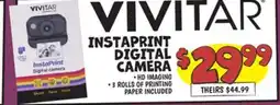 Ollie's VIVITAR INSTAPRINT DIGITAL CAMERA offer