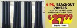 Ollie's BLACKOUT PANELS offer