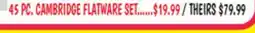 Ollie's CAMBRIDGE FLATWARE SET offer