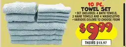 Ollie's 10 PC. TOWEL SET offer