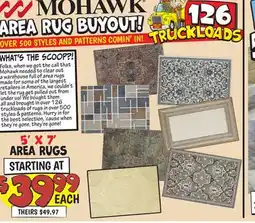 Ollie's MOHAWK AREA RUGS offer