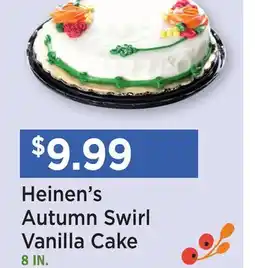 Heinen's Heinen's Autumn Swirl Vanilla Cake offer