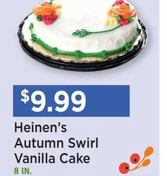 Heinen's Heinen's Autumn Swirl Vanilla Cake offer