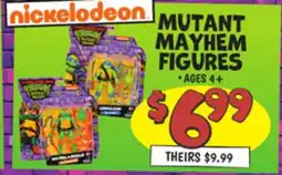 Ollie's NICKELODEON MUTANT MAYHEM FIGURES offer