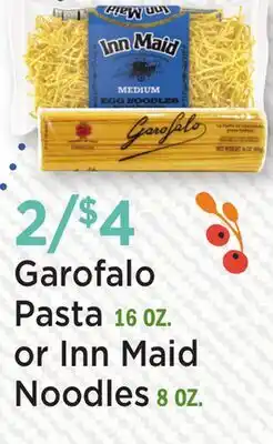 Heinen's Garofalo Pasta 16 OZ. or Inn Maid Noodles 8 OZ offer