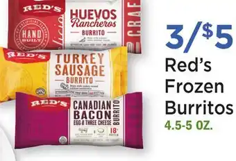 Heinen's Red's Frozen Burritos offer