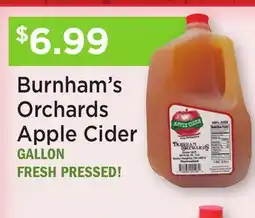 Heinen's Burnham's Orchards Apple Cider offer