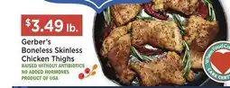 Heinen's Gerber's Boneless Skinless Chicken Thighs offer