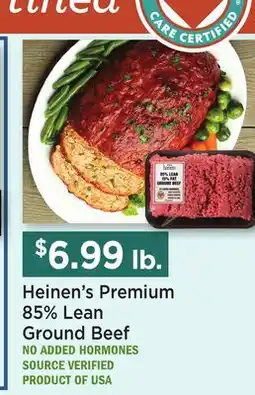 Heinen's Heinen's Premium 85% Lean Ground Beef offer