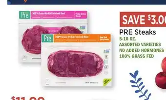 Heinen's PRE Steaks offer