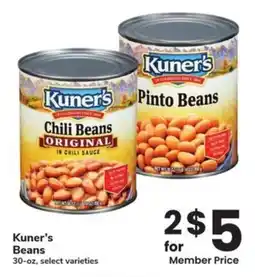 Albertsons Kuner's Beans offer