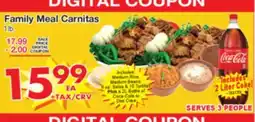 Superior Grocers Family Meal Carnitas offer