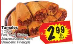 Superior Grocers Tamales offer