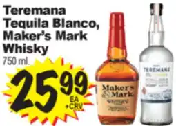 Superior Grocers Teremana Tequila Blanco, Tequila Blanco, Maker's Mark Maker's Mark Whisky offer