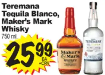 Superior Grocers Teremana Tequila Blanco, Tequila Blanco, Maker's Mark Maker's Mark Whisky offer