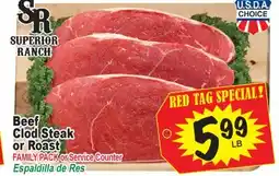 Superior Grocers Beef Clod Steak or Roast offer