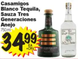 Superior Grocers Casamigos Blanco Tequila, Sauza Tres Generaciones Anejo offer