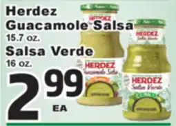 Superior Grocers Herdez Guacamole Salsa 15.7 oz., Salsa Verde 16 oz offer