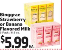 Superior Grocers Binggrae Strawberry or Banana Flavored Milk offer