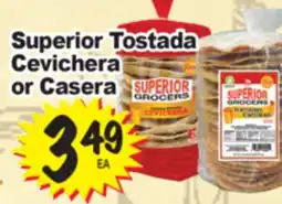 Superior Grocers Superior Tostada Cevichera or Casera offer