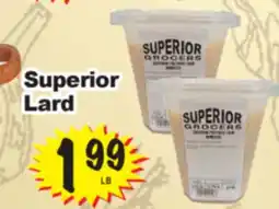 Superior Grocers Superior Lard offer