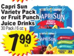 Superior Grocers Capri Sun Variety Pack or Fruit Punch Juice Drinks offer