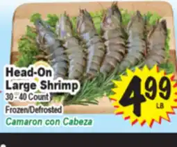 Superior Grocers Head-On Large Shrimp offer