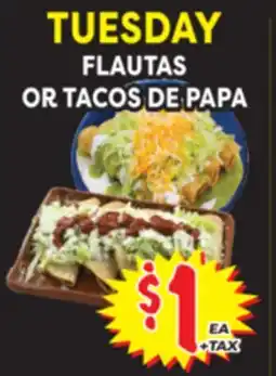 Superior Grocers FLAUTAS OR TACOS DE PAPA offer