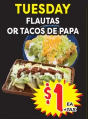 Superior Grocers FLAUTAS OR TACOS DE PAPA offer