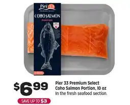 Grocery Outlet Pier 33 Premium Select Coho Salmon Portion, 10 oz offer