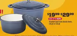 Grocery Outlet Enamel Cast Iron Dutch Oven, 1.8 qt or 3.8 qt offer
