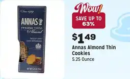 Grocery Outlet Almond Thin Cookies offer