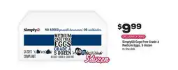 Grocery Outlet SimplyGO Cage Free Grade A Medium Eggs offer