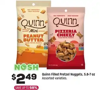 Grocery Outlet Quinn Filled Pretzel Nuggets, 5.8–7 oz offer