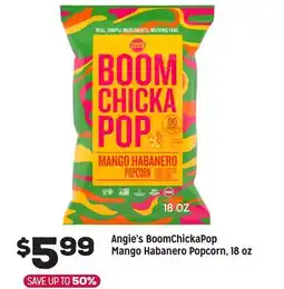 Grocery Outlet Angie's BoomChickaPop Mango Habanero Popcorn, 18 oz offer
