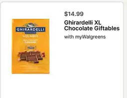 Walgreens Ghirardelli XL Chocolate Giftables offer