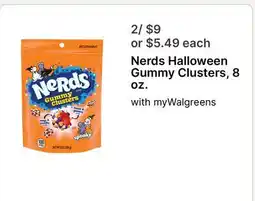 Walgreens Nerds Halloween Gummy Clusters, 8 oz offer
