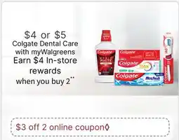 Walgreens Colgate Dental Care offer