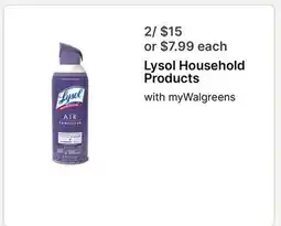 Walgreens Lysol Household Products offer